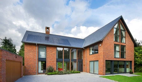 Self-build timber frame house