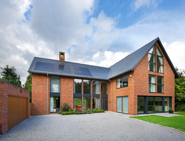 Self-build timber frame house