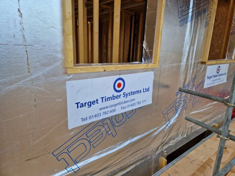 Closed panel timber frame