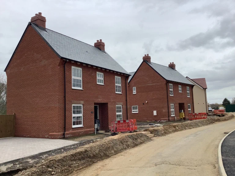 Timber frame housing development