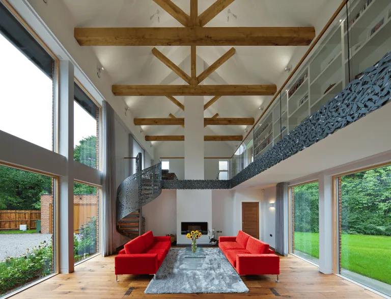 Luxury self-build timber frame house