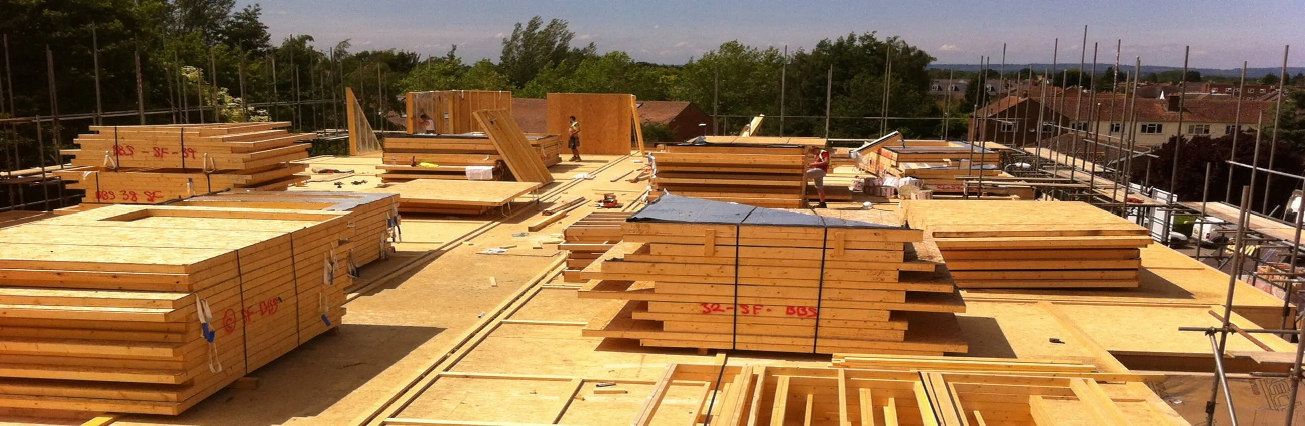 timber frame installation