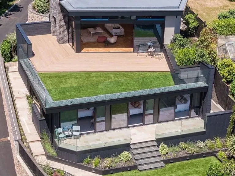 Designer timber frame house