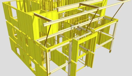 Timber frame design drawing