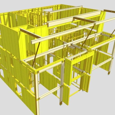 Timber frame design drawing