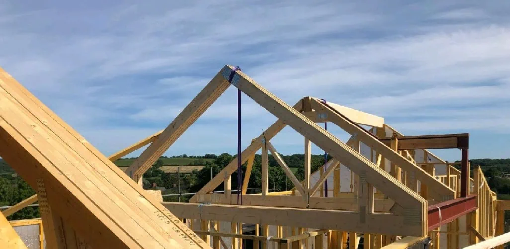 Timber frame roof