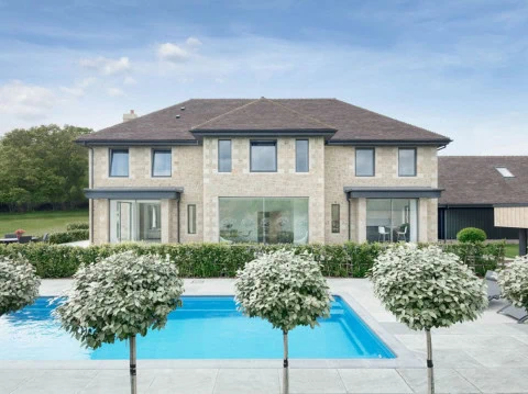 Self-build timber frame house