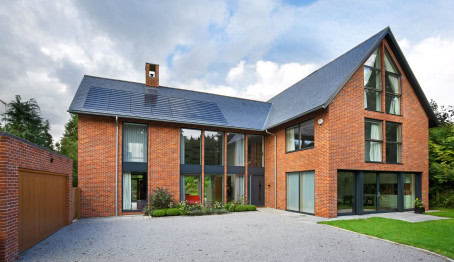 Timber frame house