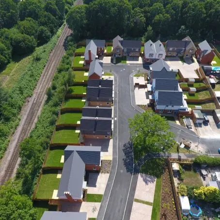 Timber frame housing development