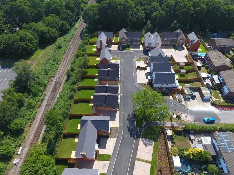 Timber frame housing development