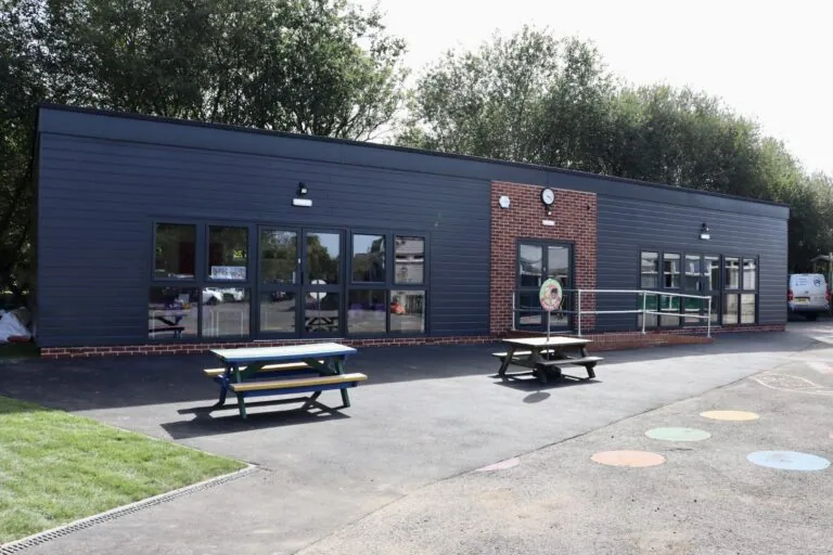 Timber frame school building