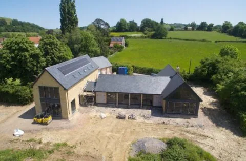 Timber frame luxury house