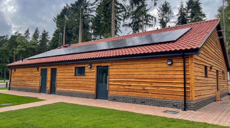 Timber frame washroom facilities